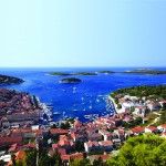Hvar town panorama